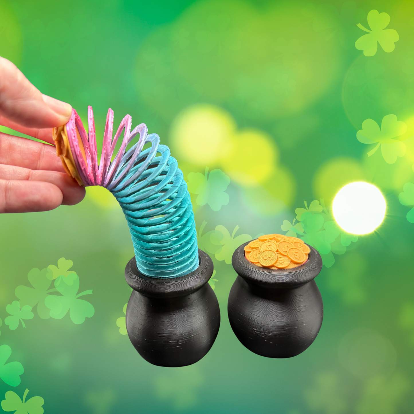 Pot of Gold Slinky Fidget Toy