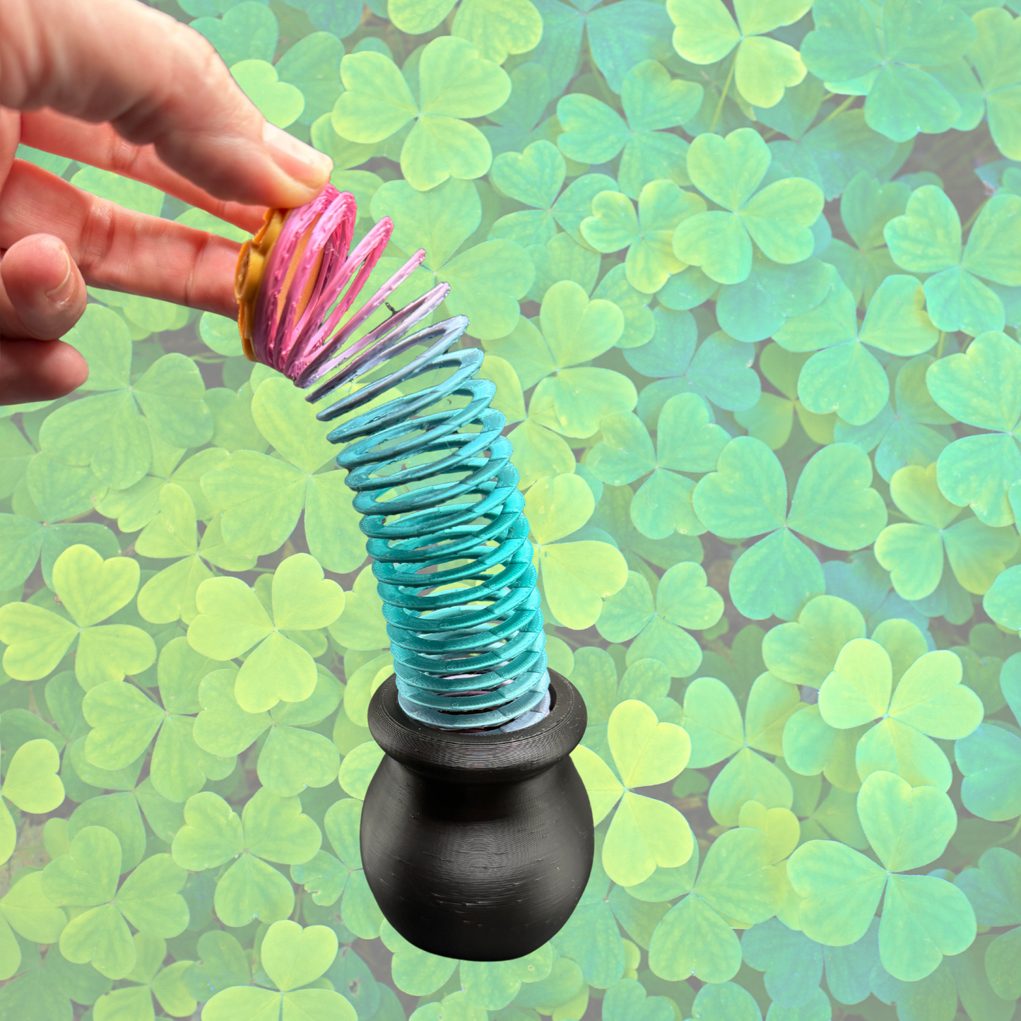 Pot of Gold Slinky Fidget Toy