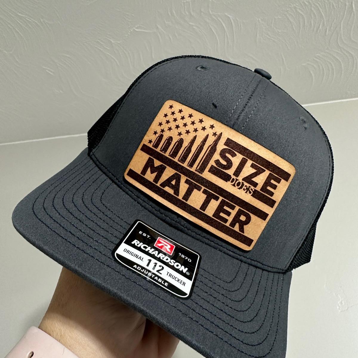 Size Does Matter American Flag and Bullets Hat