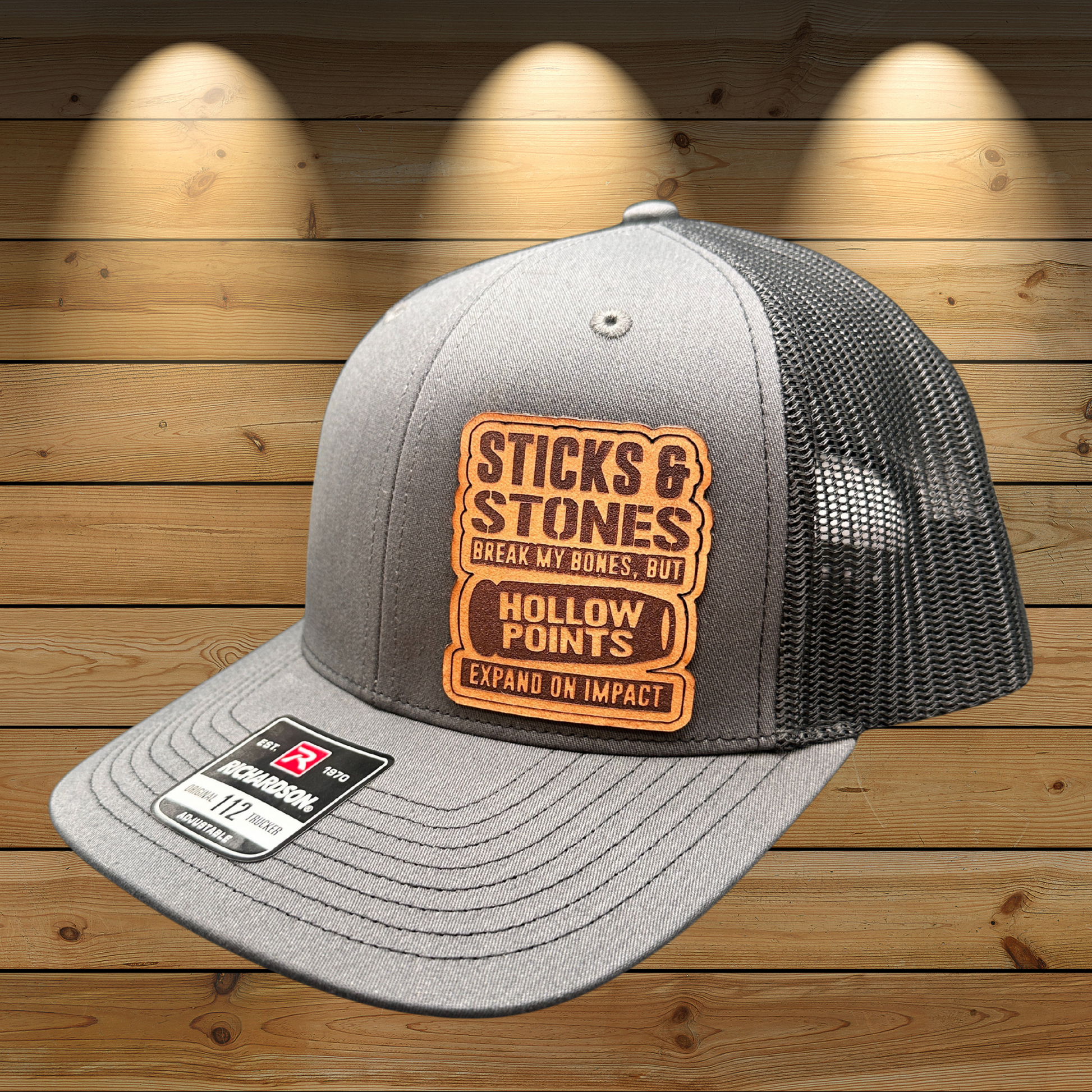 Sticks & Stones Break Bones Hollow Points Expand Richardson 112 hat 2A