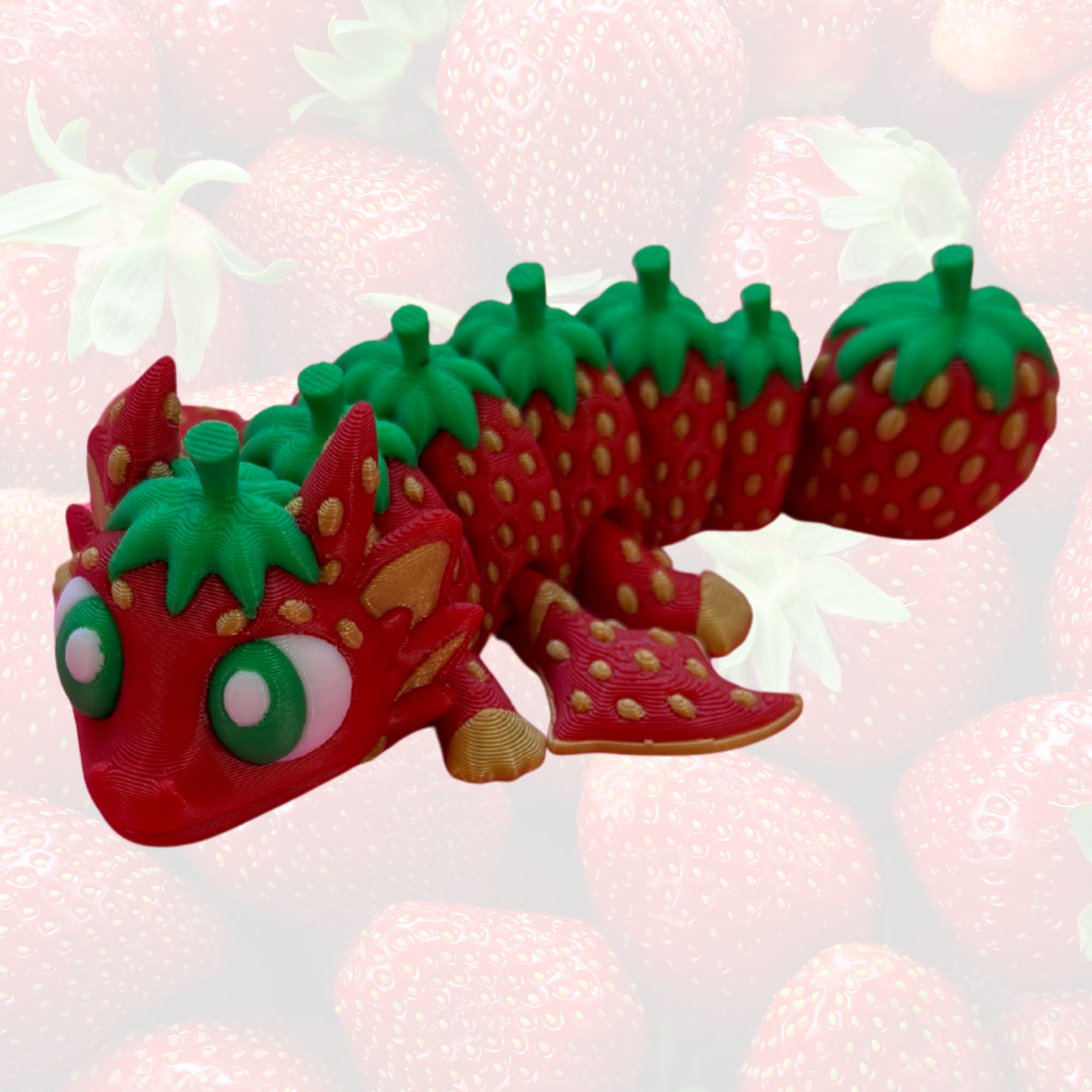 Strawberry Flexi Dragon
