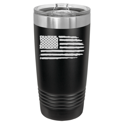 Tattered American Flag 20oz Tumbler