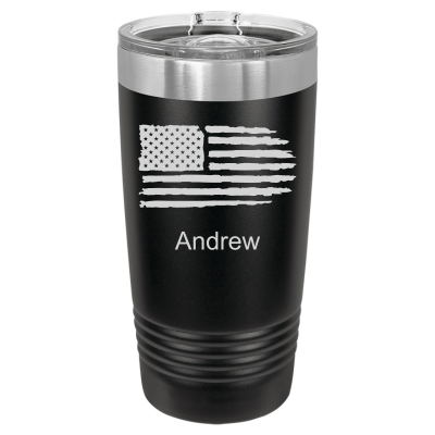 Tattered American Flag 20oz Tumbler