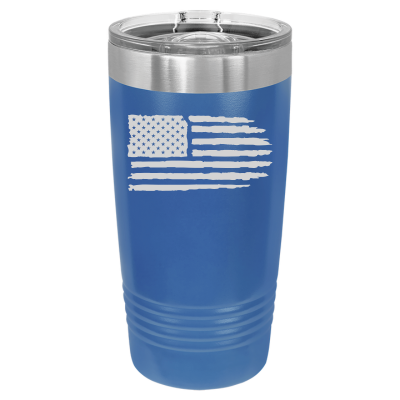Tattered American Flag 20oz Tumbler