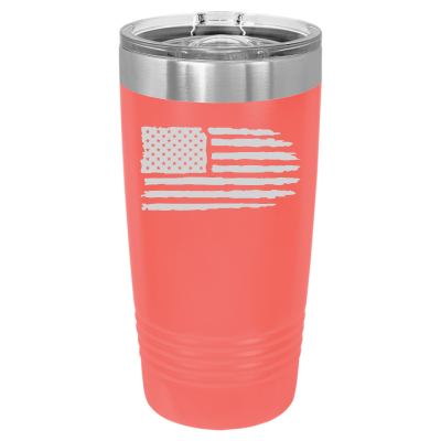 Tattered American Flag 20oz Tumbler