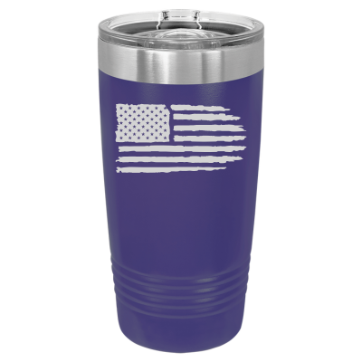 Tattered American Flag 20oz Tumbler