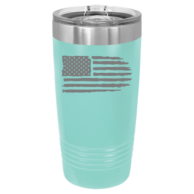 Tattered American Flag 20oz Tumbler