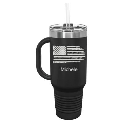 Tattered American Flag 40oz Tumbler