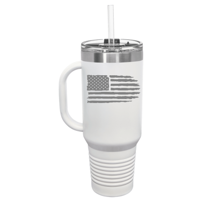 Tattered American Flag 40oz Tumbler